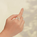Forget-me-not flower ring floral jewelry detail