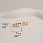 Three peas in a pod pearl stud earrings product view