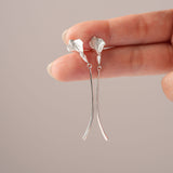Minimalist calla lily earrings product detail