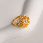 Cornflower flower ring
