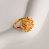 Cornflower flower ring