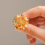 Cornflower jewelry brooch for floral gift design