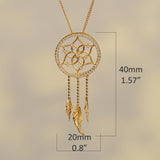 Handmade dreamcatcher necklace