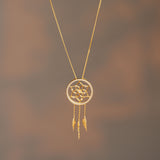 Dreamcatcher pendant necklace product view