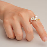 Forget-me-not flower ring