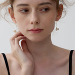 Freesia flower drop earrings product view