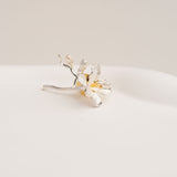 Freesia spring flower brooch gift