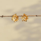 Gerbera daisy floral earrings product view