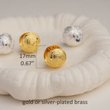 Gold or silver plated rose earrings product detail