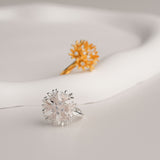 Gold plated flower jewelry ring product detail