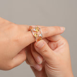 Osmanthus flower adjustable ring product view