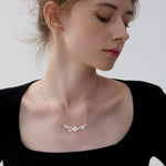 Plum blossom pendant necklace product view