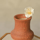 Poppy flower brooch jewelry product view