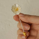 Poppy flower brooch