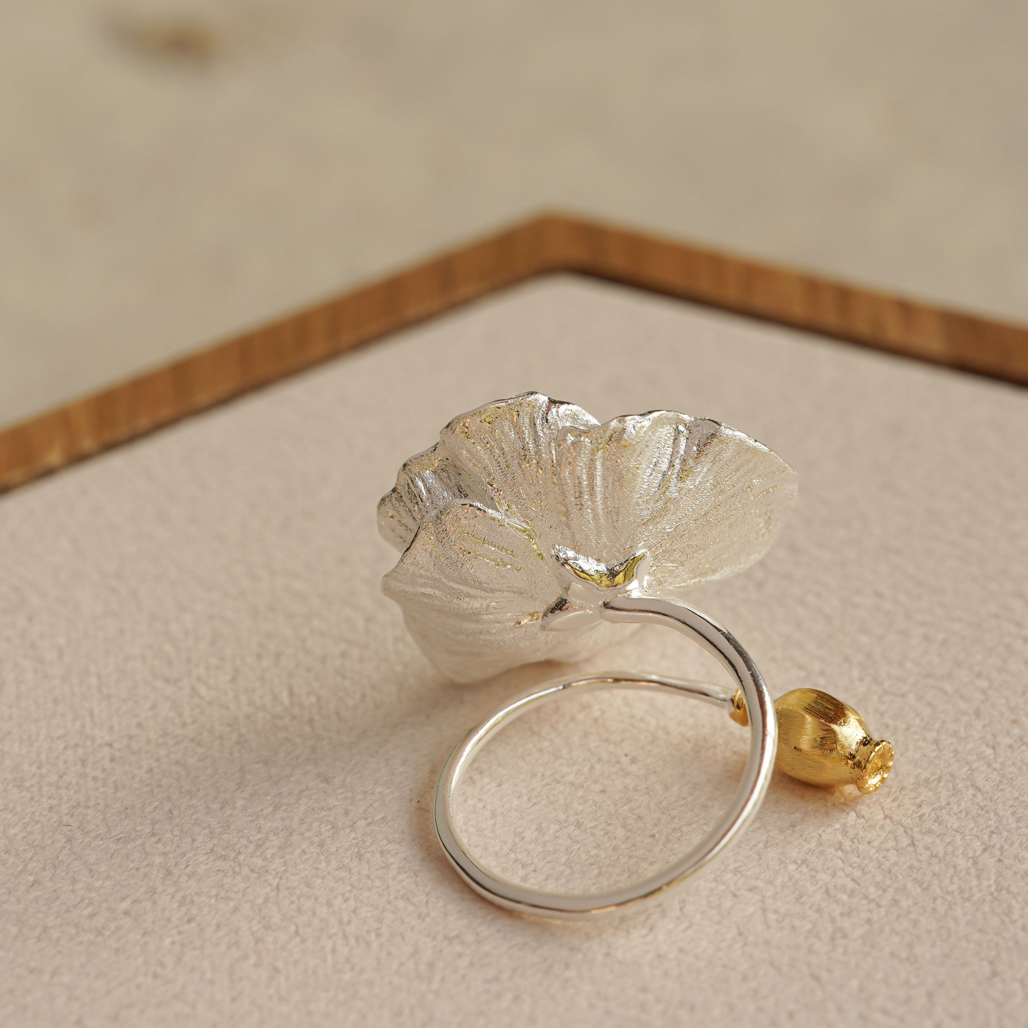 Poppy ring product detail view