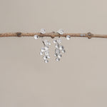 Silver starlight earrings product detail view
