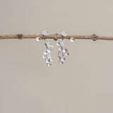 Silver starlight earrings product detail view