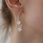 Spring earrings inspired by cherry blossoms