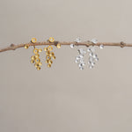 Starlight cascade earrings with starry design