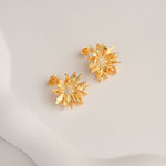 Sunflower style gerbera daisy earrings product view
