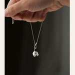 Tulip flower pendant necklace