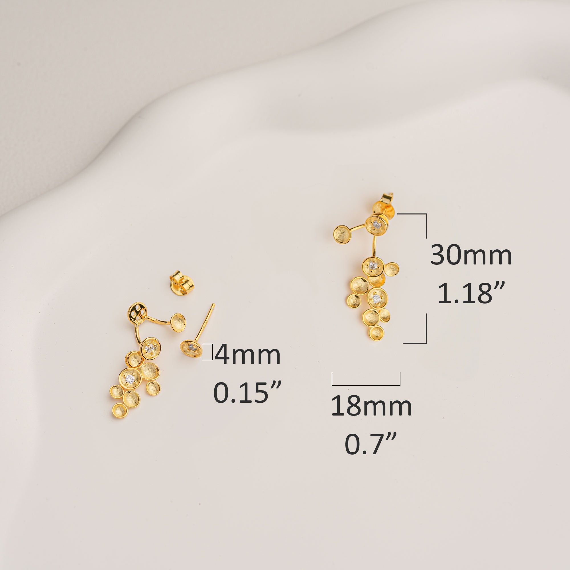 Twinkle earrings displayed as a pair