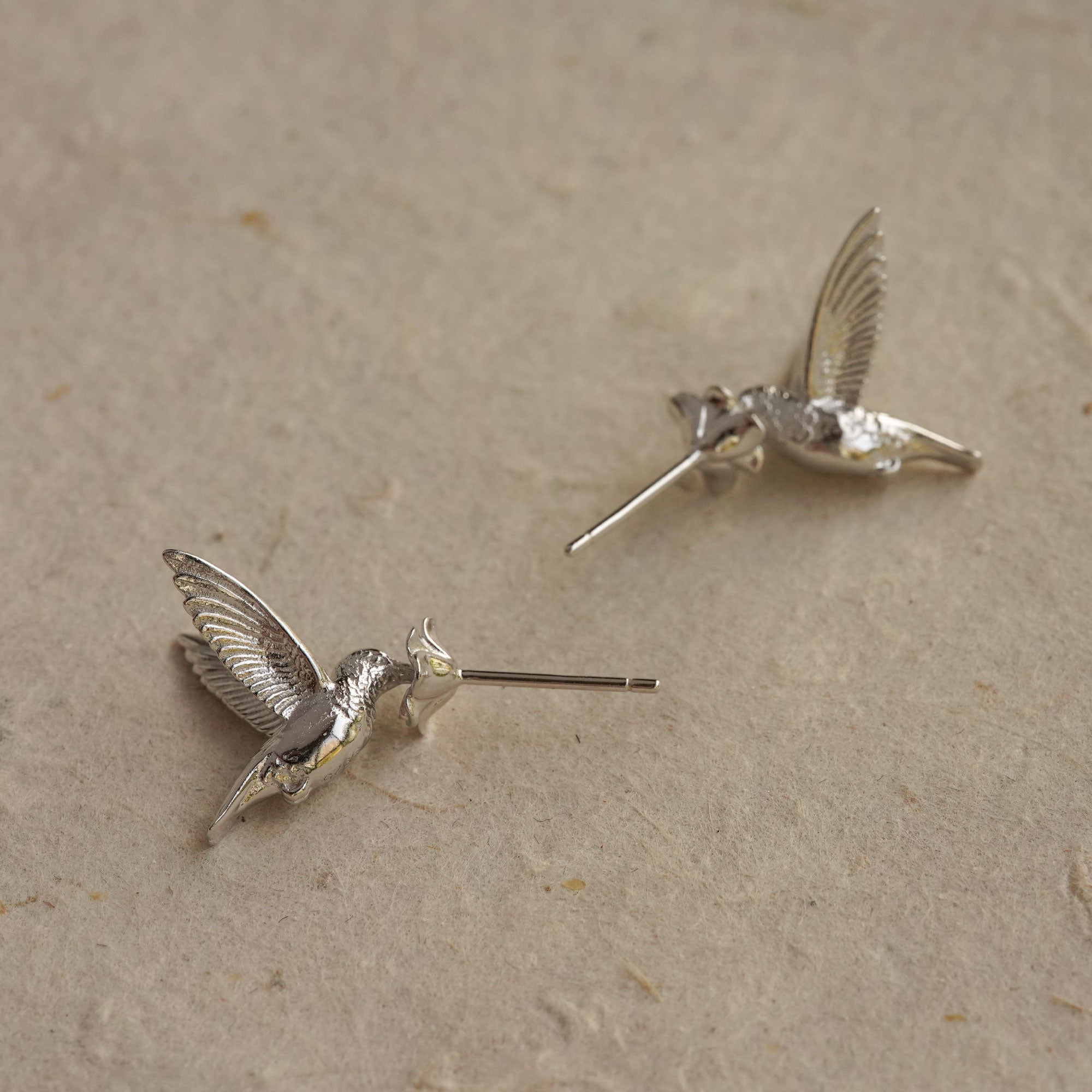 Hummingbird on sale earrings silver