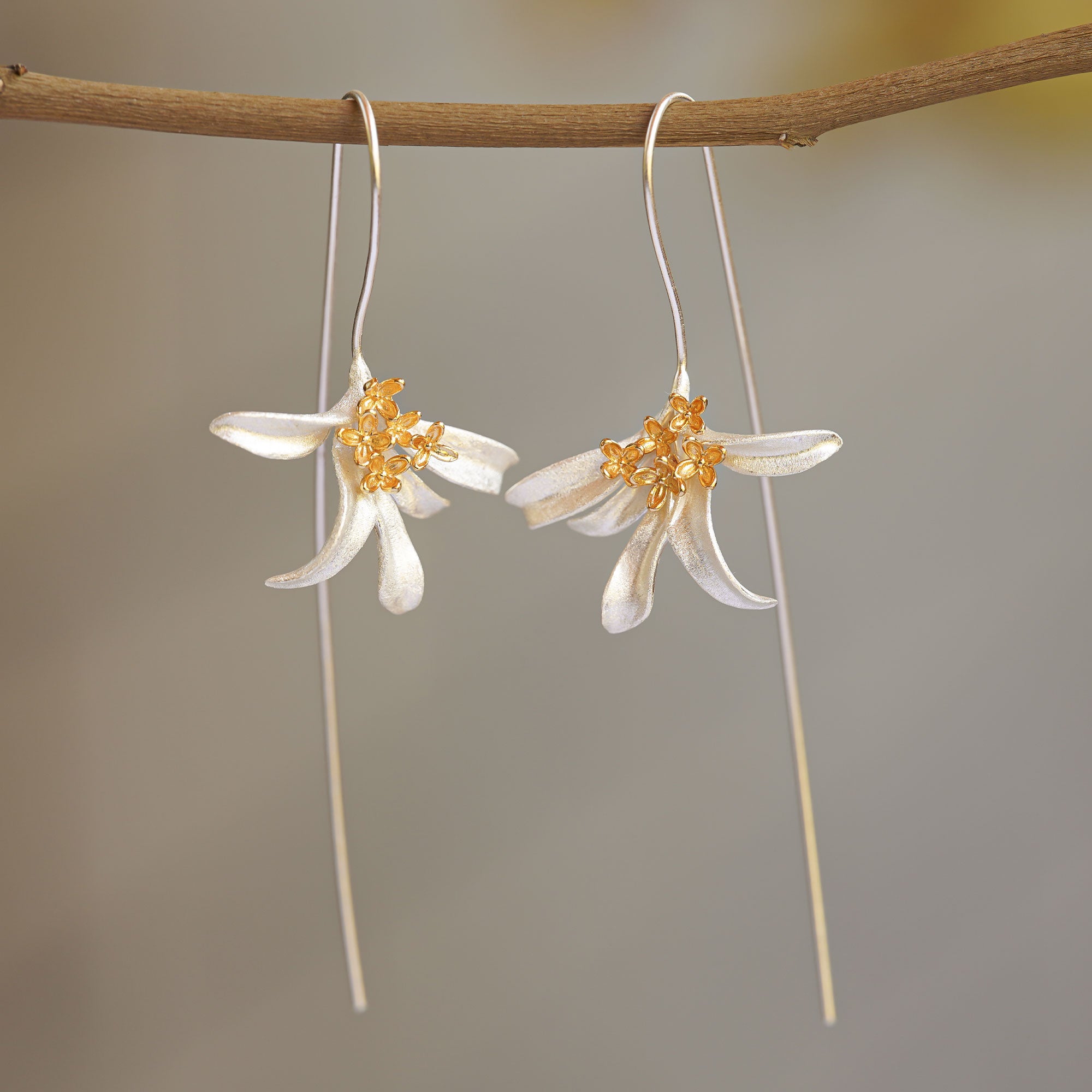 White Floral Clay Earrings - Sprinkle of Joy Boutique