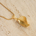 Adjustable chain leaf necklace product view