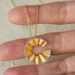 Art pencil necklace with playful pencil pendant