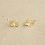 Detailed view of cloud earrings