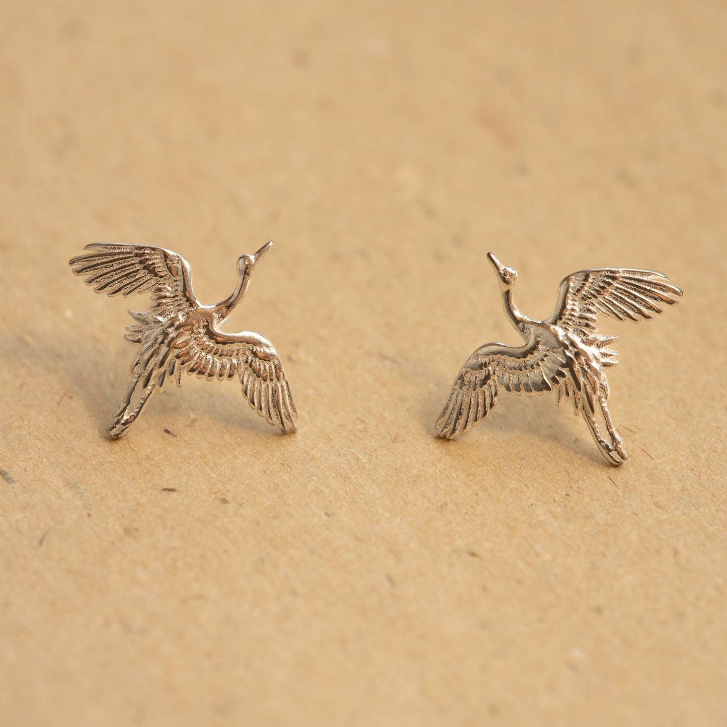 CRANE BIRD STUD EARRING