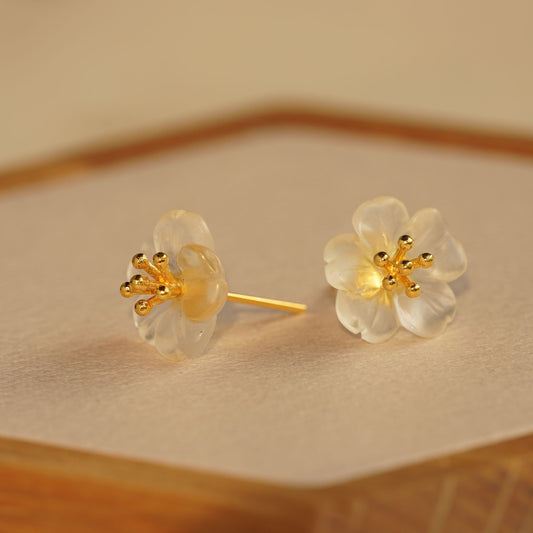 PEAR FLOWER EARRING