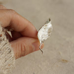 Leaf brooch with botanical leaf design