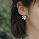 Lotus earrings styled as nature inspired jewelry