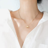 Lucky elephant necklace styled as charm jewelry