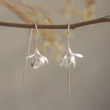 Magnolia flower earrings product view