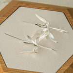 Orchid flower earrings product detail