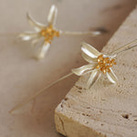 Osmanthus flower earrings with delicate floral design