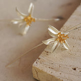Osmanthus flower earrings with delicate floral design