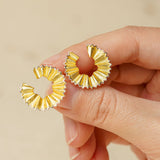 Pencil earrings with playful art inspired design