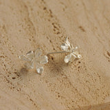 Side view of iris earring studs