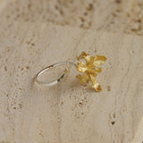 Side view of iris floral ring
